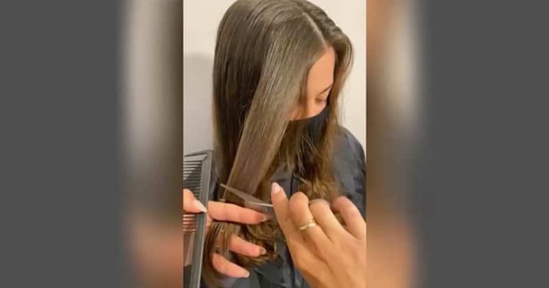 How To Cut Curtain Bangs