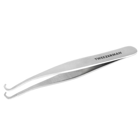 Stainless steel curved tip blackhead extractor
