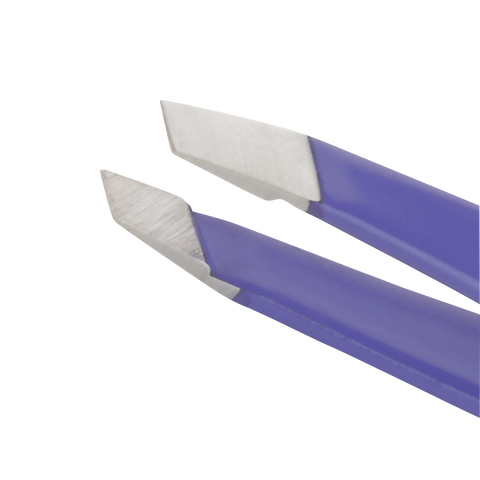 Stainless steel tip of Mini Lilac Slant Tweezer