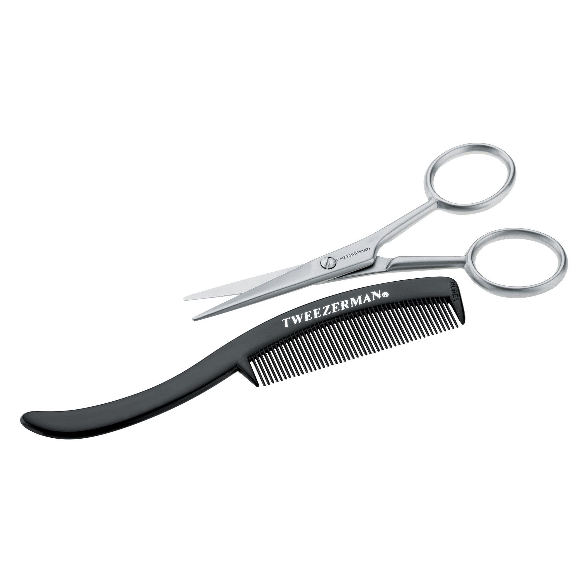 Moustache Scissors &amp; Comb