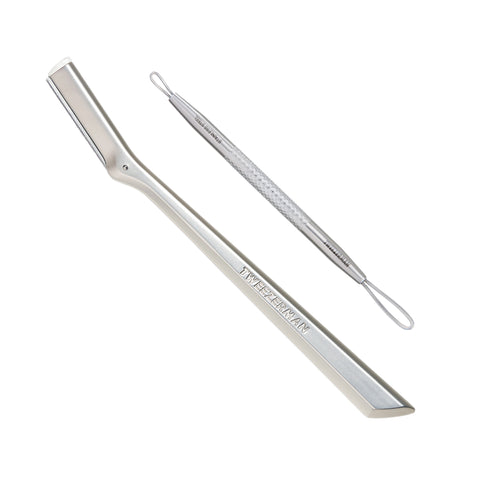 Stainless Steel Facial Razor and Dual ended skincare tool