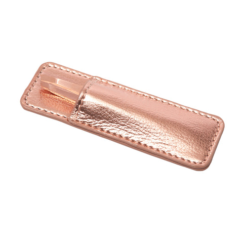 Rose Gold Mini Slant Tweezer in Case