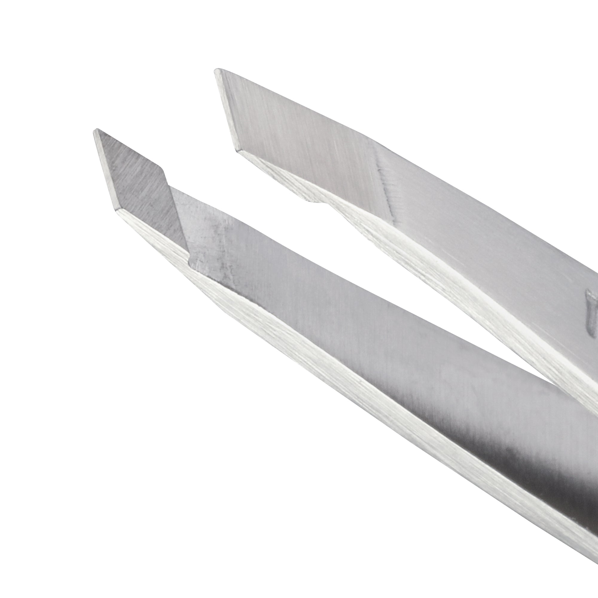 Stainless steel slanted tips of classic mini slant tweezer