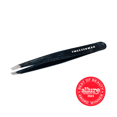 Allure Best of Beauty Award winner Dusted Onyx Black with Glitter Slant Tweezer