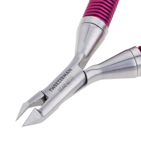 Stainless steel blades of Grip and Snip Cuticle Nipper with 1/2 jaw size