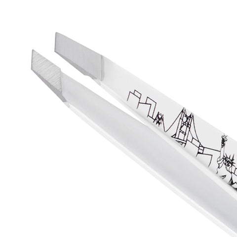 Stainless Steel Tip of 40th Birthday Slant Tweezer