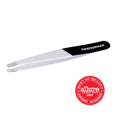 Allure best of beauty award  winner Midnight Strike Black and White Slant Tweezer